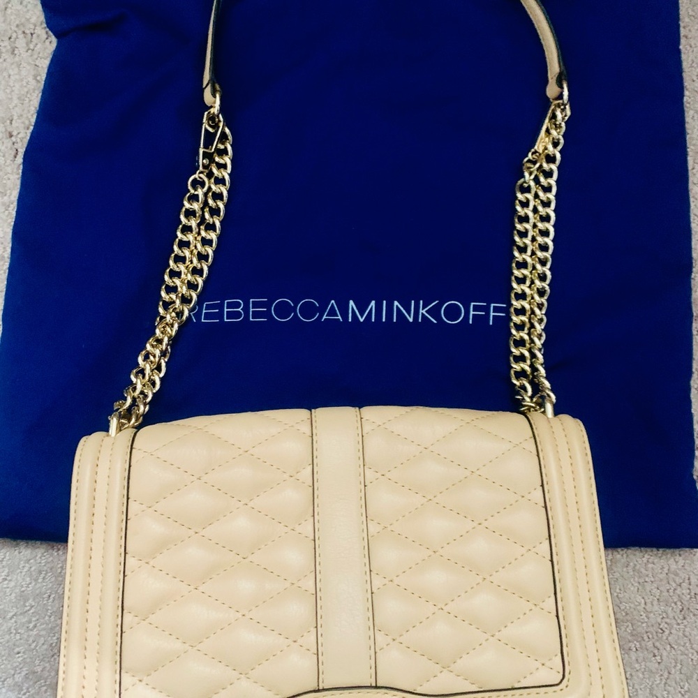 Rebecca Minkoff Cream Quilted Women's Bag